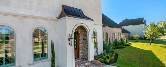 handmade metal copper awning