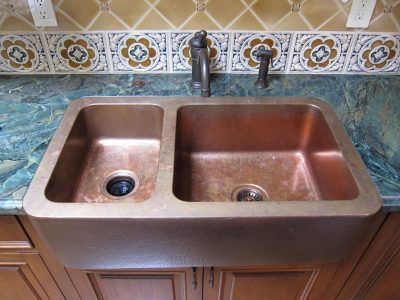 stunning handmade copper kitchen sink